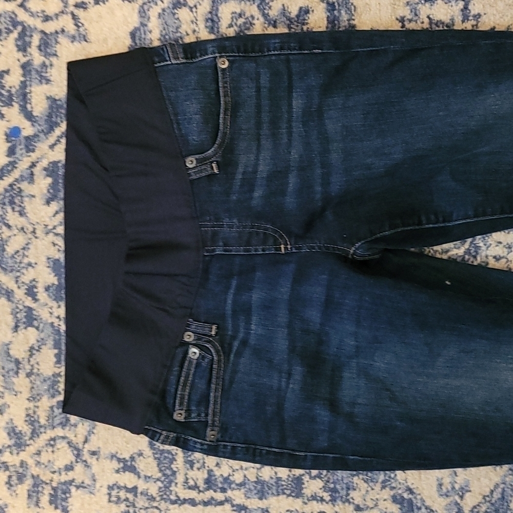 Gap sz 6 maternity jeans WJ97 - Picture 2 of 5